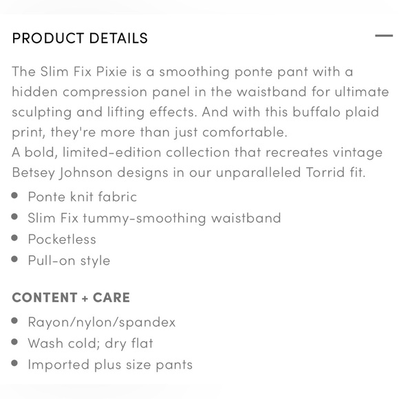 Betsey Johnson Black & White Plaid Pixie Pant - Picture 6 of 7